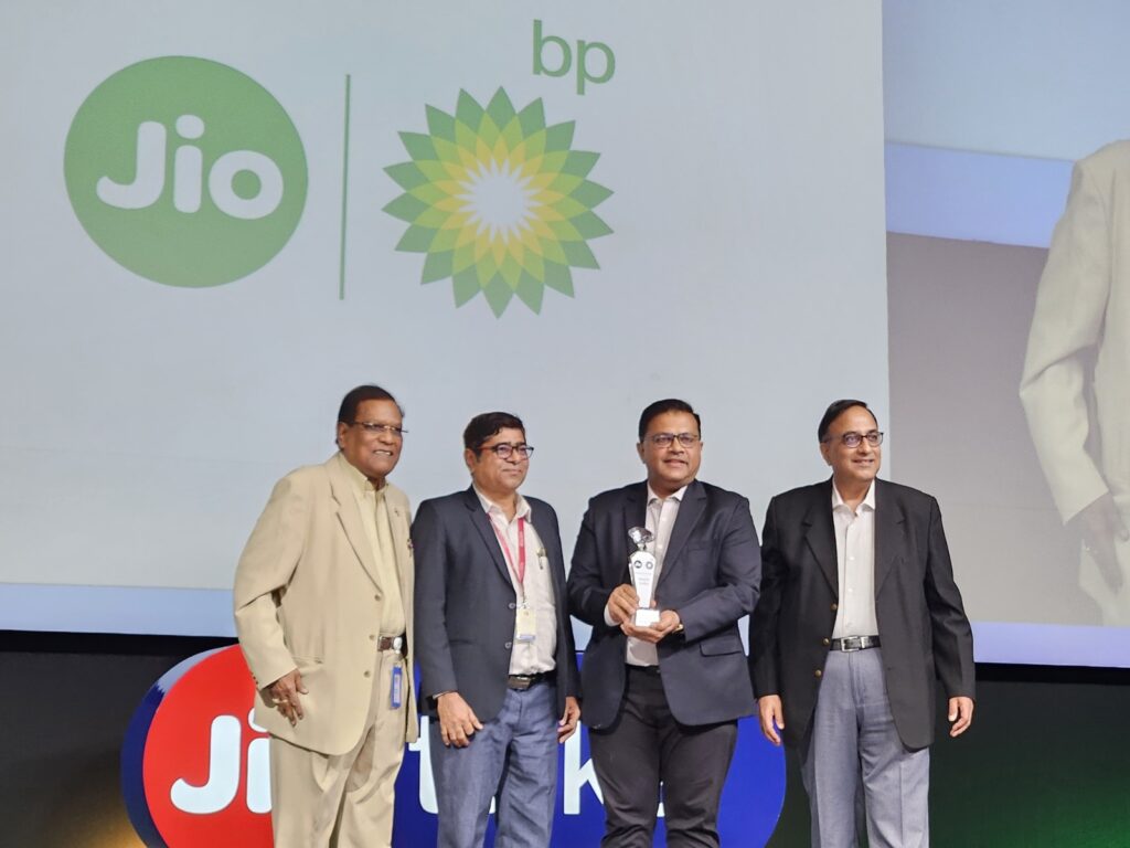 Excellence Award by Reliance Jio BP Mobility Ltd
